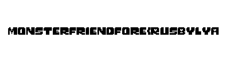 Monster Friend Fore (RUS BY LYA  les polices de caractères gratuit tlcharger