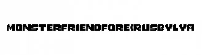Monster Friend Fore (RUS BY LYA  baixar fontes gratis
