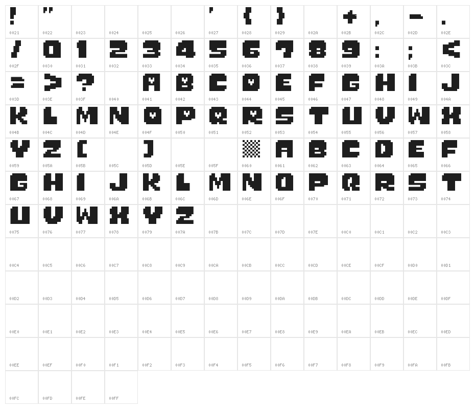 Monster Friend Fore (RUS BY LYA Character Map