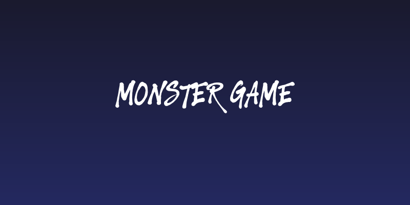 Monster Game Social Header
