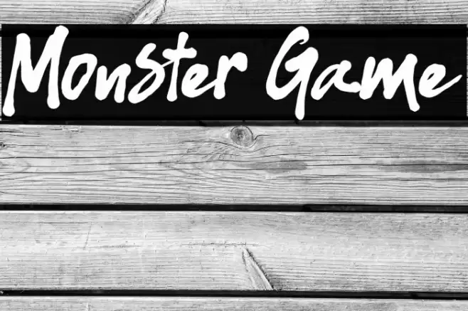 Monster Game Font examples