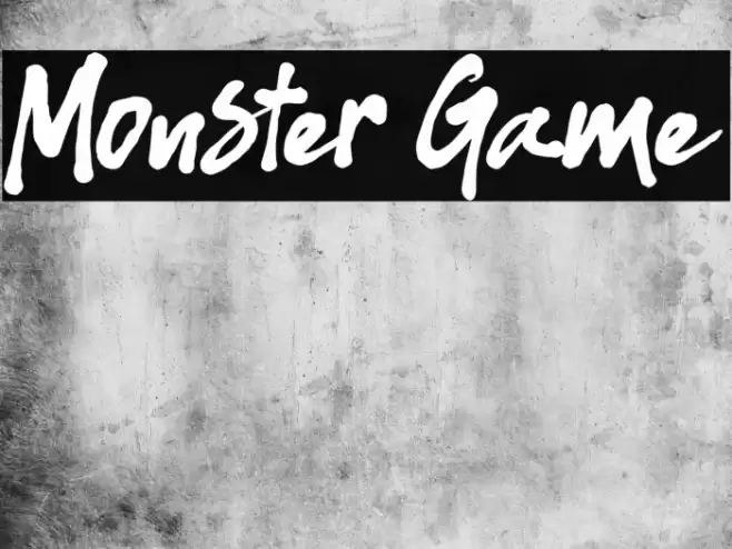 Monster Game Font examples