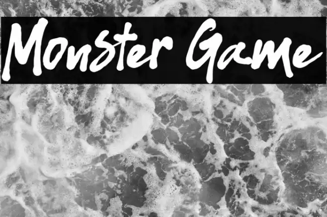 Monster Game Font examples