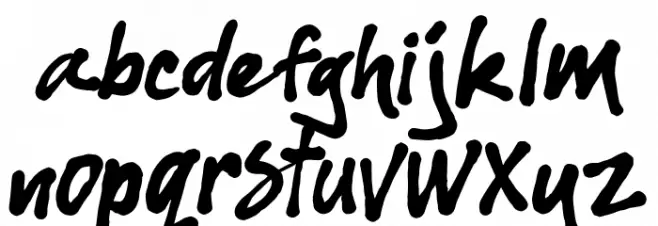Monster Game Schriftart Kleinbuchstaben