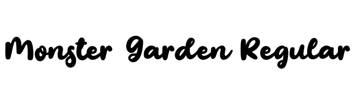 Monster Garden Regular  Fuentes Gratis Descargar