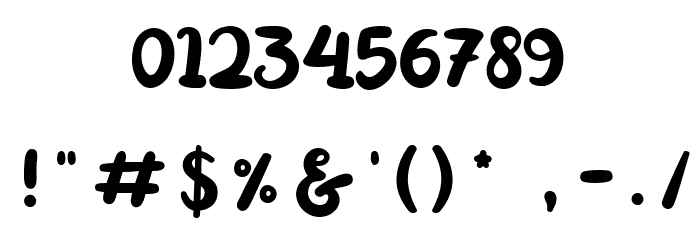 Monster Garden Regular Font OTHER CHARS