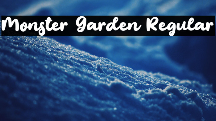 Monster Garden Regular Example 2