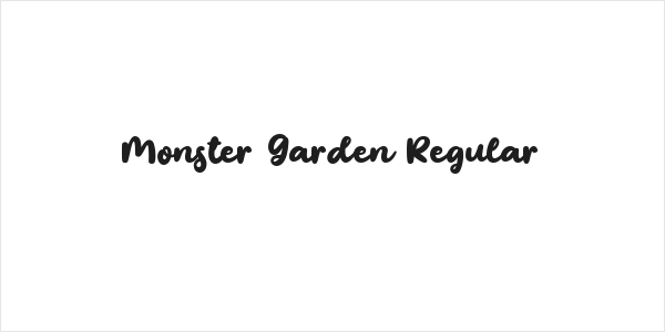 Monster Garden Regular Logo
