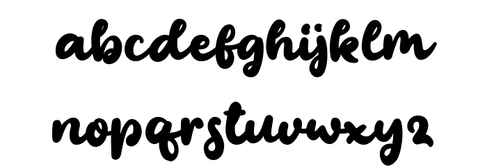 Monster Garden Regular Font LOWERCASE