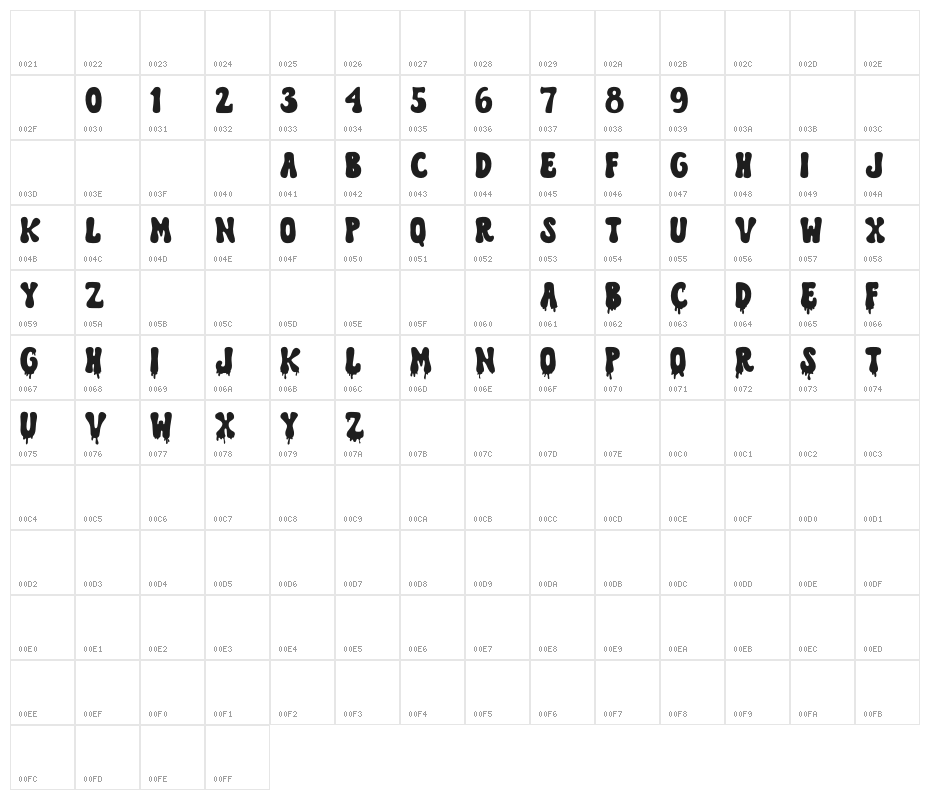Monster Halloween Character Map