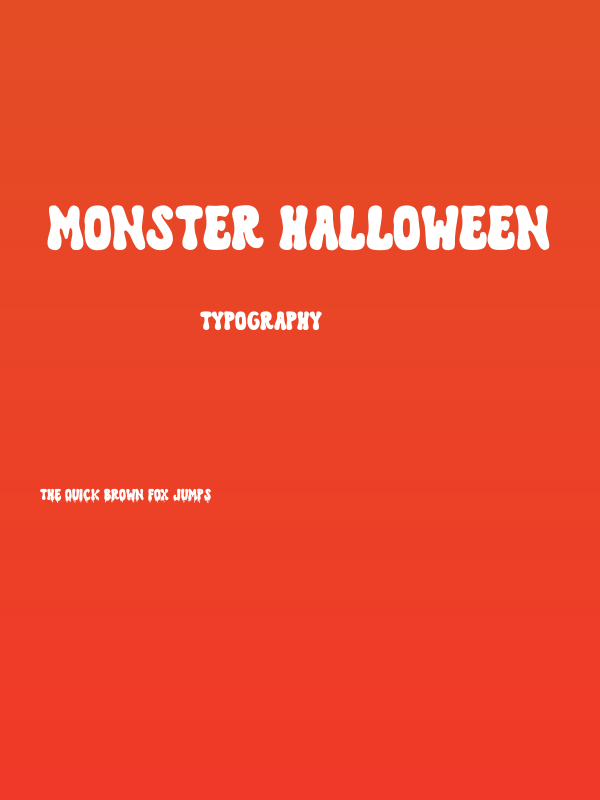 Monster Halloween Poster