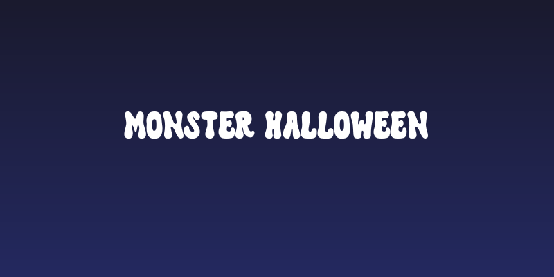 Monster Halloween Social Header