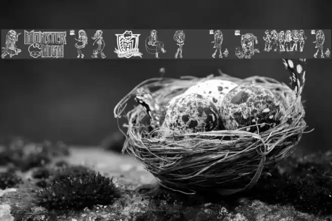 Monster High Font examples