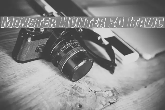 Monster Hunter 3D Italic Font examples