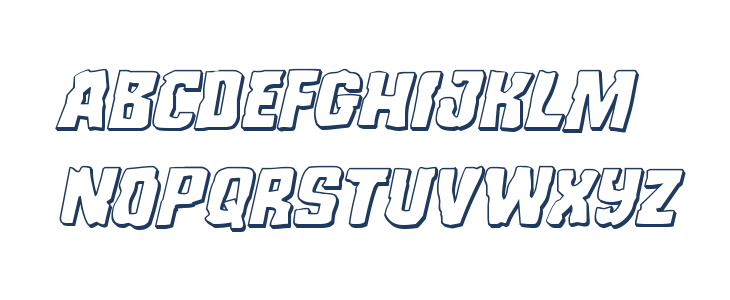 Monster Hunter 3D Italic Lowercase