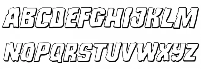 Monster Hunter 3D Italic Caratteri MINUSCOLO
