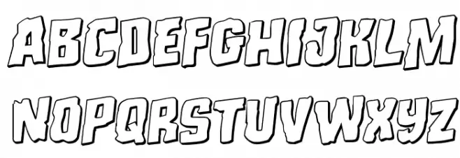 Monster Hunter 3D Rotalic Schriftart Groß