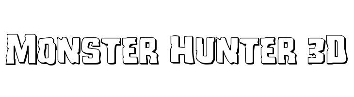 Monster Hunter 3D  免费字体下载