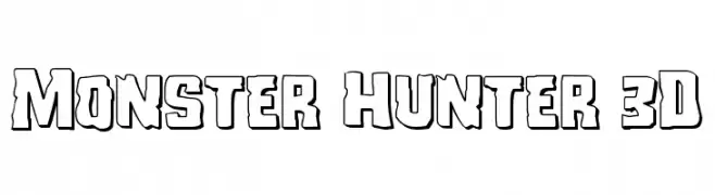 Monster Hunter 3D  Frei Schriftart Herunterladen