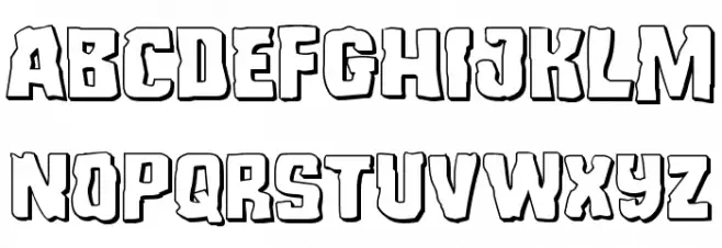 Monster Hunter 3D Schriftart Groß