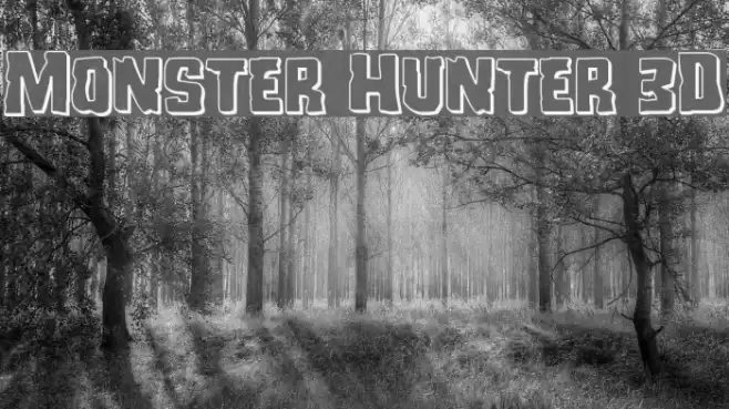 Monster Hunter 3D Font examples