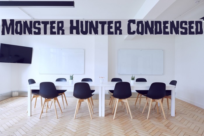Monster Hunter Condensed Font examples