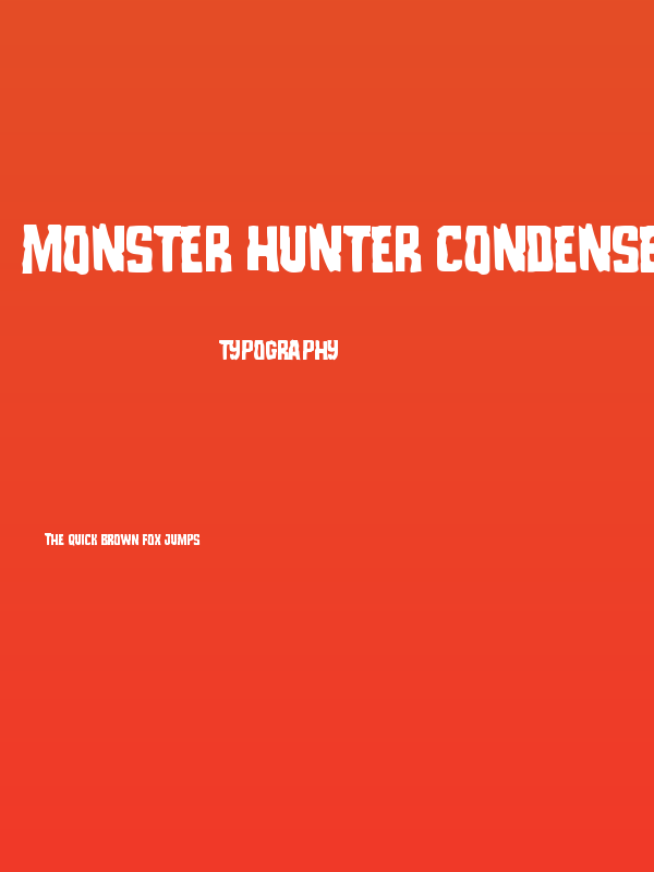 Monster Hunter Condensed Poster