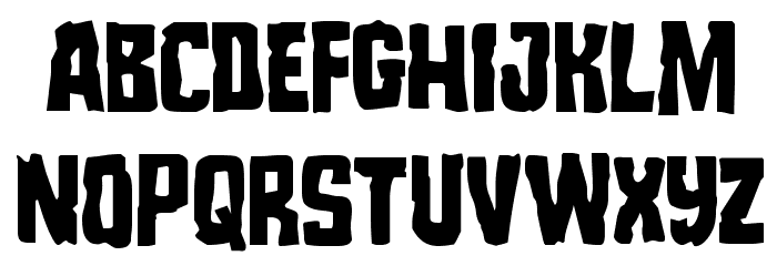 Monster Hunter Condensed Font LOWERCASE