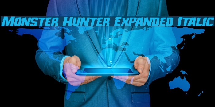 Monster Hunter Expanded Italic Example 2