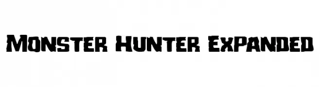 Monster Hunter Expanded  Frei Schriftart Herunterladen