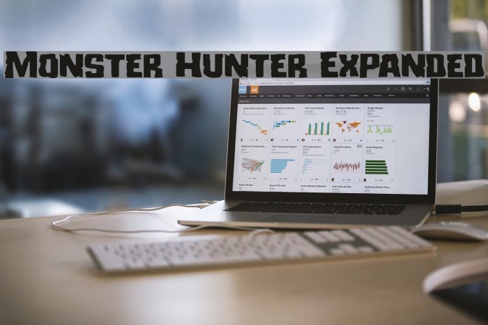 Monster Hunter Expanded Font examples