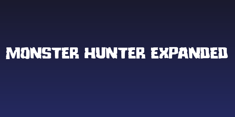Monster Hunter Expanded Social Header