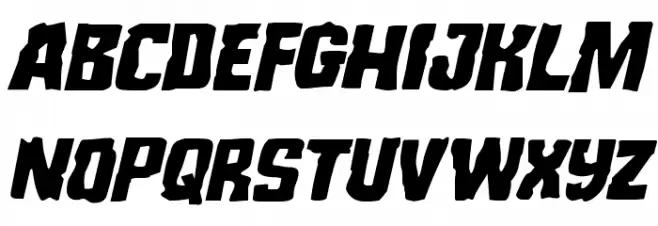 Monster Hunter Italic Caratteri MINUSCOLO