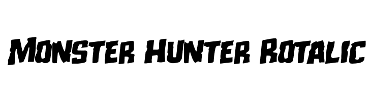 Monster Hunter Rotalic  font caratteri gratis