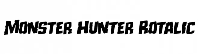 Monster Hunter Rotalic  नि: शुल्क फ़ॉन्ट्स डाउनलोड