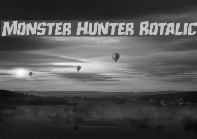 Monster Hunter Rotalic Font examples