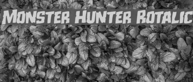 Monster Hunter Rotalic Font examples