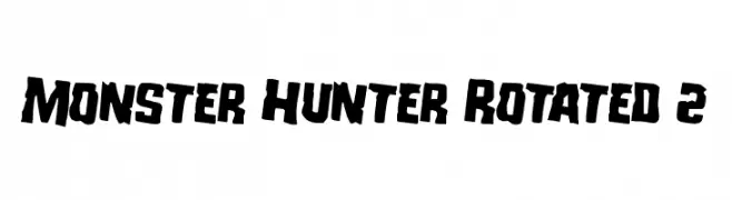 Monster Hunter Rotated 2  Frei Schriftart Herunterladen