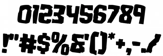 Monster Hunter Rotated 2 Font OTHER CHARS