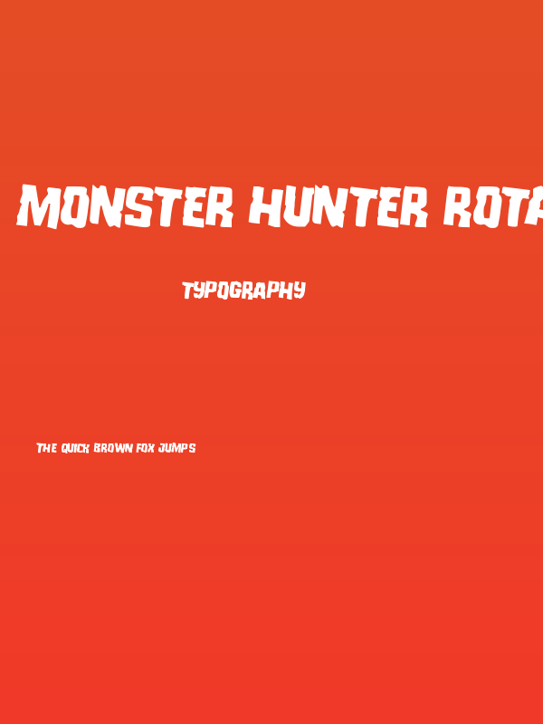 Monster Hunter Rotated 2 Poster