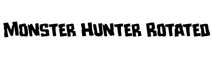 Monster Hunter Rotated  font caratteri gratis
