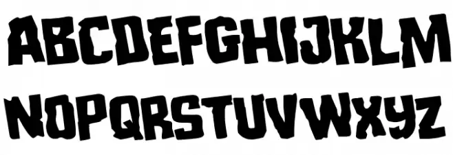 Monster Hunter Rotated Schriftart Groß