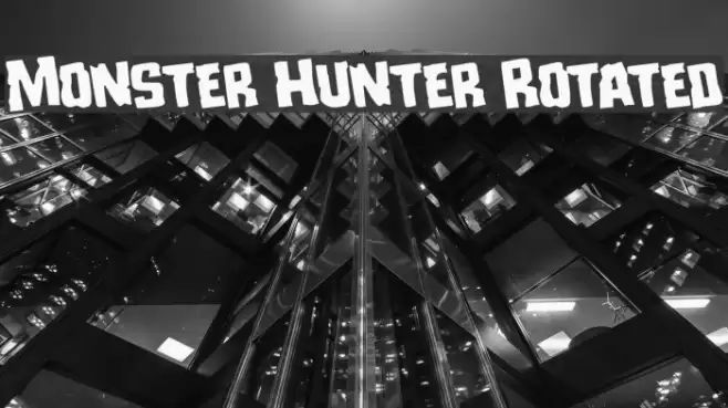 Monster Hunter Rotated Font examples