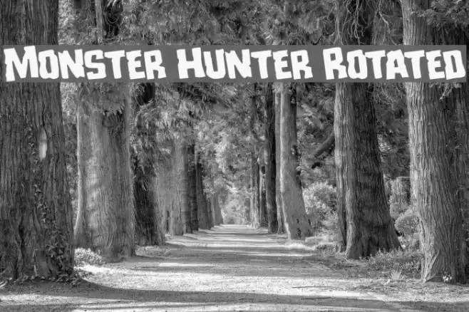 Monster Hunter Rotated Font examples