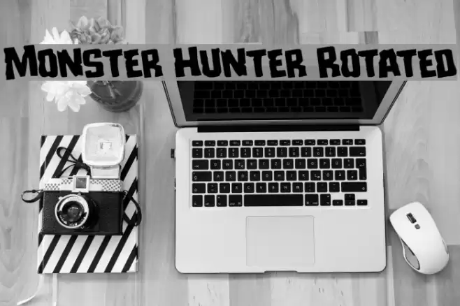 Monster Hunter Rotated Font examples