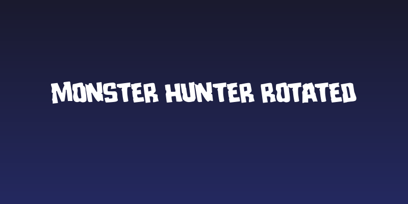 Monster Hunter Rotated Social Header