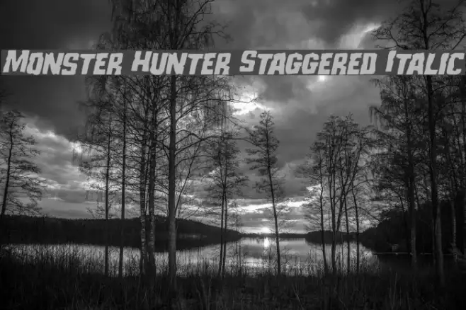 Monster Hunter Staggered Italic Example 3