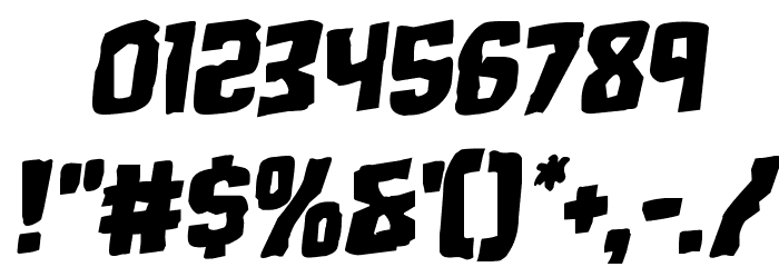 Monster Hunter Staggered Rotalic Font OTHER CHARS