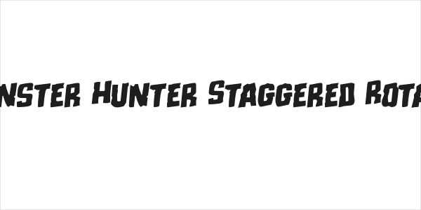 Monster Hunter Staggered Rotalic Logo