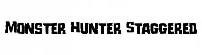 Monster Hunter Staggered  Frei Schriftart Herunterladen